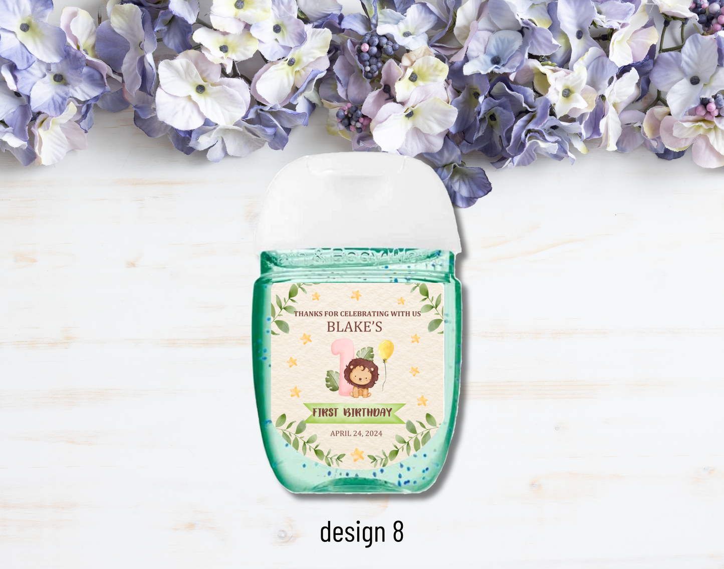 Printed Personalized Bath & Body Works Hand Sanitizer Party Favor Labels/Stickers l Thank You l Kids/Children's Birthday I Girls l Boys