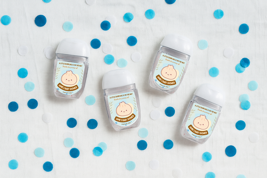 Printed Personalizable Hand Sanitizer Baby Shower DIY Favor Labels/Stickers l Baby Boy l Baby Girl l Gender-Neutral Baby