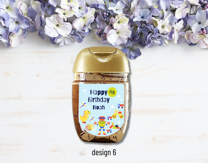 Printed Personalized Bath & Body Works Hand Sanitizer Party Favor Labels/Stickers l Thank You l Kids/Children's Birthday I Girls l Boys