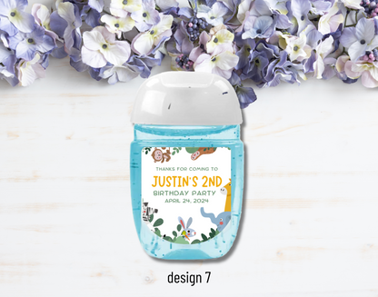Printed Personalized Bath & Body Works Hand Sanitizer Party Favor Labels/Stickers l Thank You l Kids/Children's Birthday I Girls l Boys