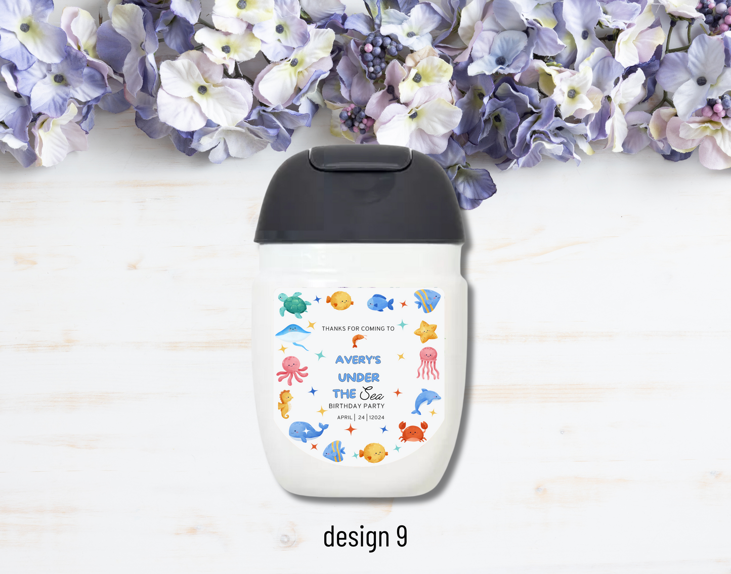 Printed Personalized Bath & Body Works Hand Sanitizer Party Favor Labels/Stickers l Thank You l Kids/Children's Birthday I Girls l Boys