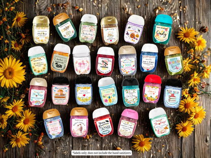 Printed Personalized 30-pc Hand Sanitizer Party Favor Label/Sticker l Other Occasions