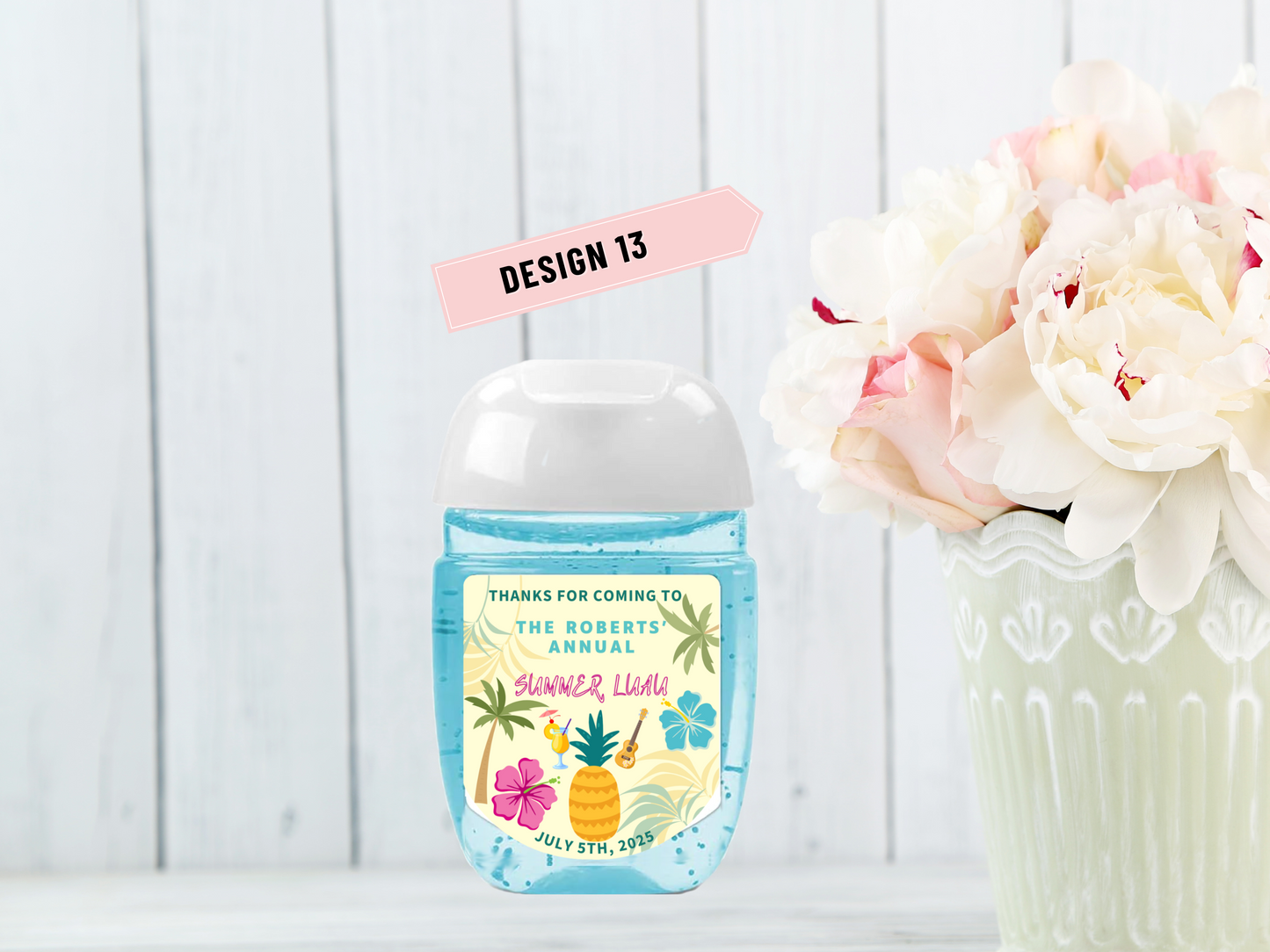 Printed Personalized 30-pc Hand Sanitizer Party Favor Label/Sticker l Other Occasions