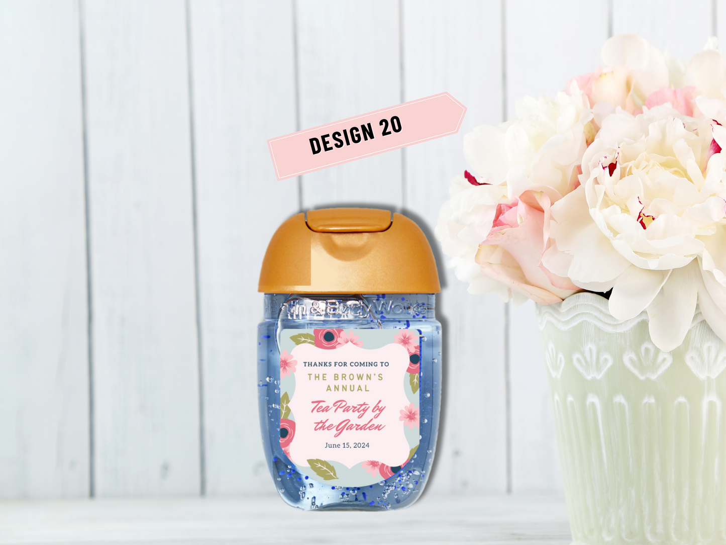 Printed Personalized 30-pc Hand Sanitizer Party Favor Label/Sticker l Other Occasions