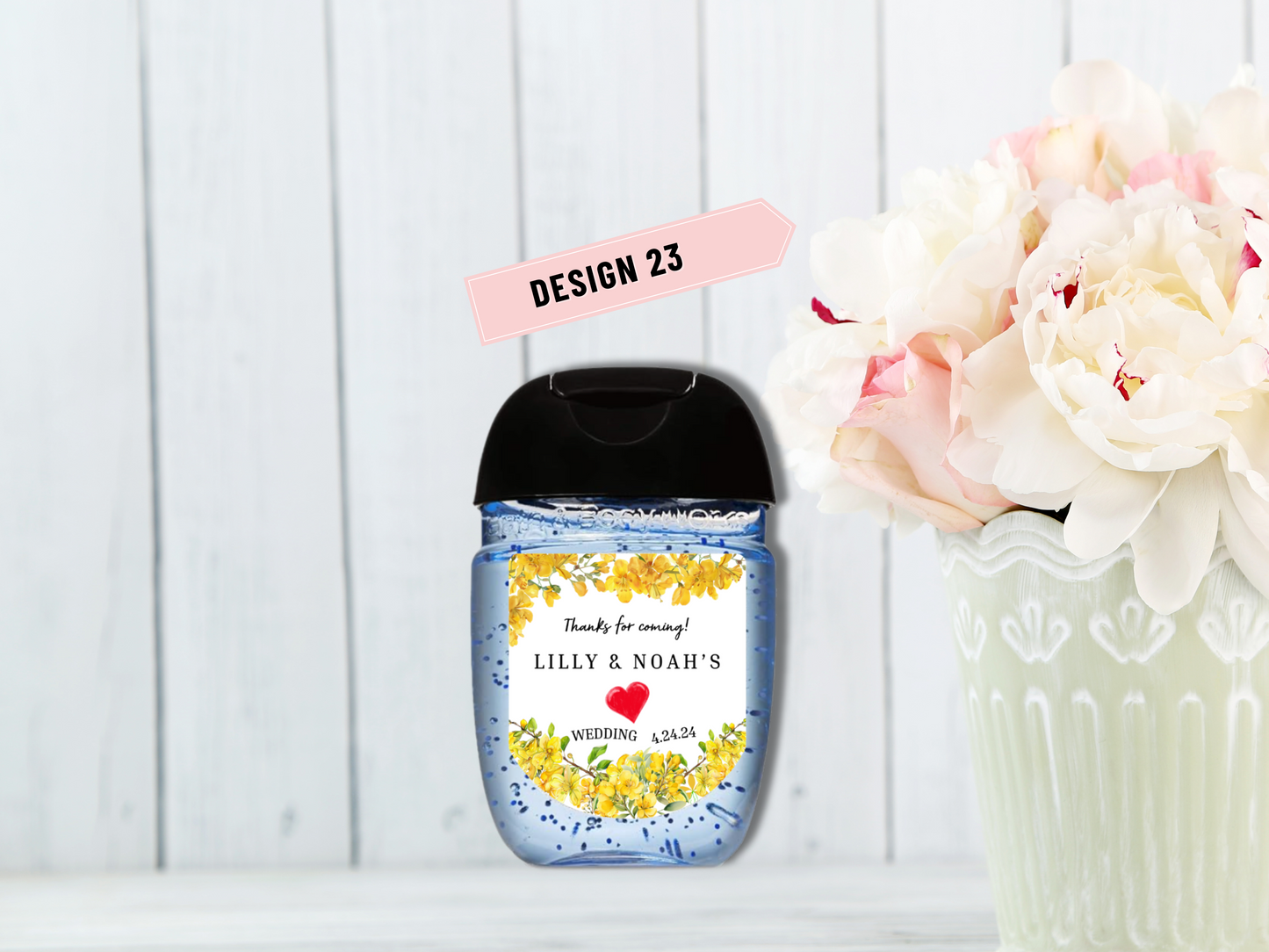 Printed Personalized 30-pc Hand Sanitizer Party Favor Label/Sticker l Other Occasions